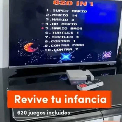 Consola Retro NES Clásica 620 Juegos